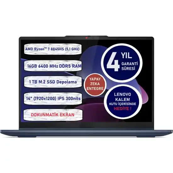 Ders Çalışmak İçin Laptop Önerisi: 20 Öneri 7 Üniversite Öğrencileri İçin Laptop - Lenovo IdeaPad5