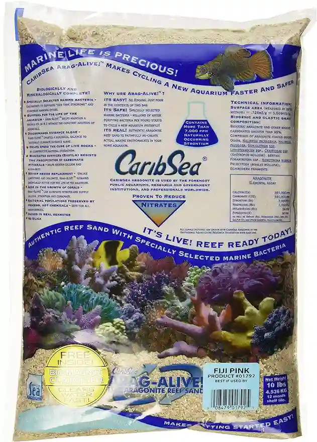 Akvaryum Bitki Kumu Tavsiyesi: En İyi Akvaryum Kumu Hangisi? 13 Caribsea Arag-Alive Fiji