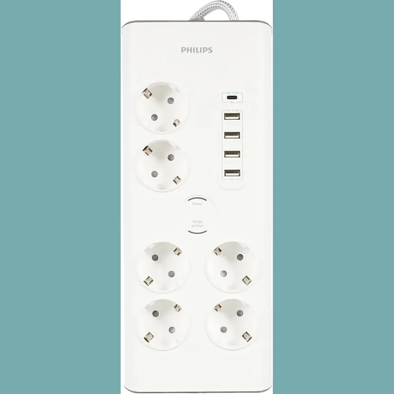 Elektronik Cihazlarınızın Bozulmasını Önleyecek En İyi 10 Akım Korumalı Priz Önerisi! 6 Philips SPN7060WA