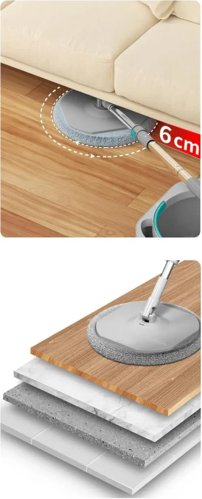 Smarter Aqua Master Temiz Kirli Suyu Ayırma Özellikli Temizlik Mop Seti