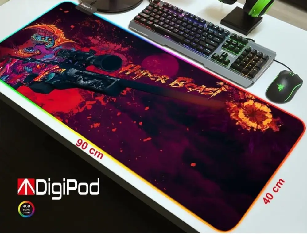 En İyi RGB Mouse Pad Önerisi: Oyun Oynamak İçin Kullanabileceğiniz En İyi 10 Mouse Pad! 17 Digipod Hyperbeast İnceleme