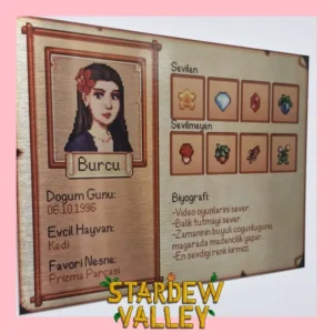 Stardew Valley Oynayanlara Alınabilecek Hediyeler! 8 Stardew Valley Karakter Kartı - BEBUYA