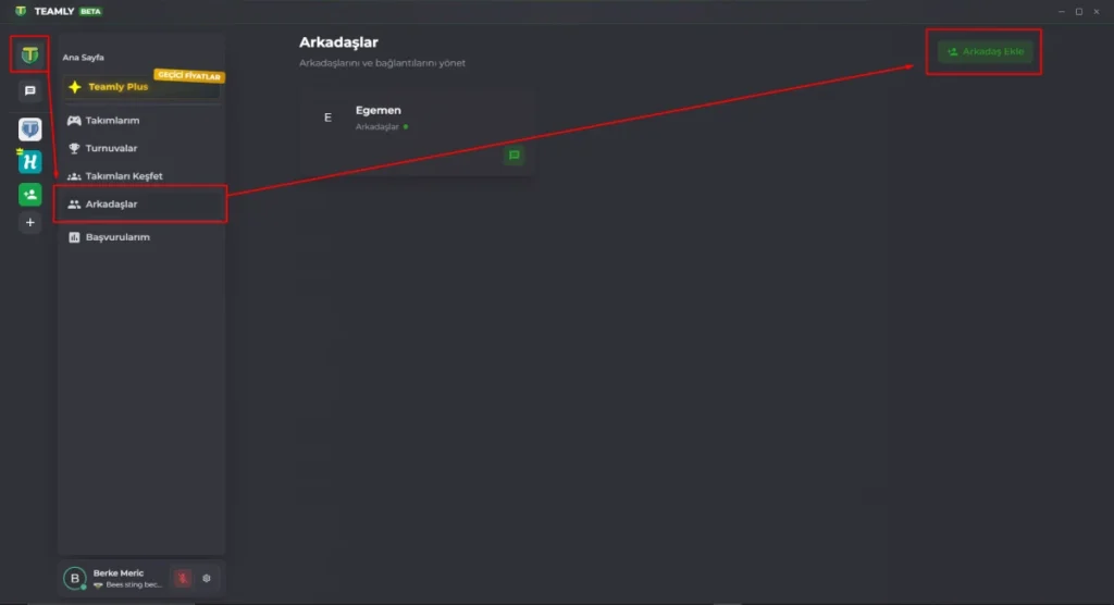 Discord'a Elveda! Yerli Girişim Teamly, Discord'u Tahtından Edebilecek Mi? - İnceledik, Anlatıyoruz! 5 Teamly One Beta - Arkadaş Eklemek