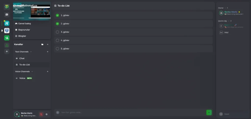 Discord'a Elveda! Yerli Girişim Teamly, Discord'u Tahtından Edebilecek Mi? - İnceledik, Anlatıyoruz! 8 Teamly One - Liste Kanalı