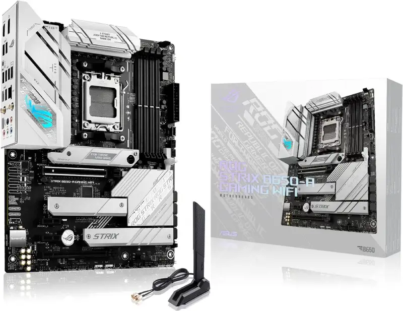 Amazon Prime İndirimlerinde 100+ Ürün İnceledim, En İyi Teknolojik Fırsatları Listeliyorum! 20 Asus ROG Strix B650-A Gaming WiFi AMD B650 AM5 DDR5 6400 DP HDMI 3x M2 USB3.2 WiFi 6E + BT AURA RGB 2.5Gbit LAN ATX Armoury Crate, AI Suite 3, PCIe Slot Q-Release