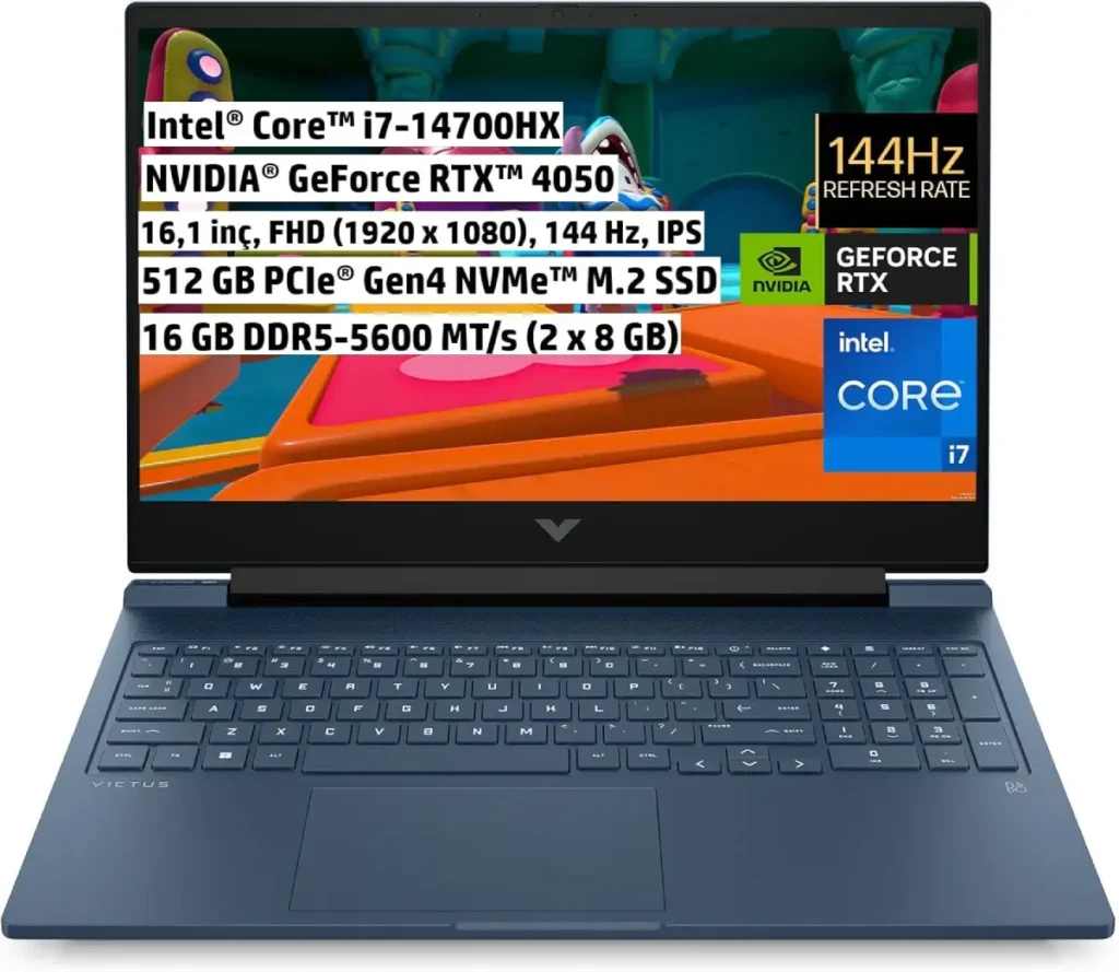 Amazon'da HP Victus Oyuncu Laptoplarında %20'ye Varan İndirim Başladı! - Öne Çıkan İndirimleri Listeledik! - (21 Temmuz) 3 HP Victus 16 R1055NT Oyuncu Laptopu