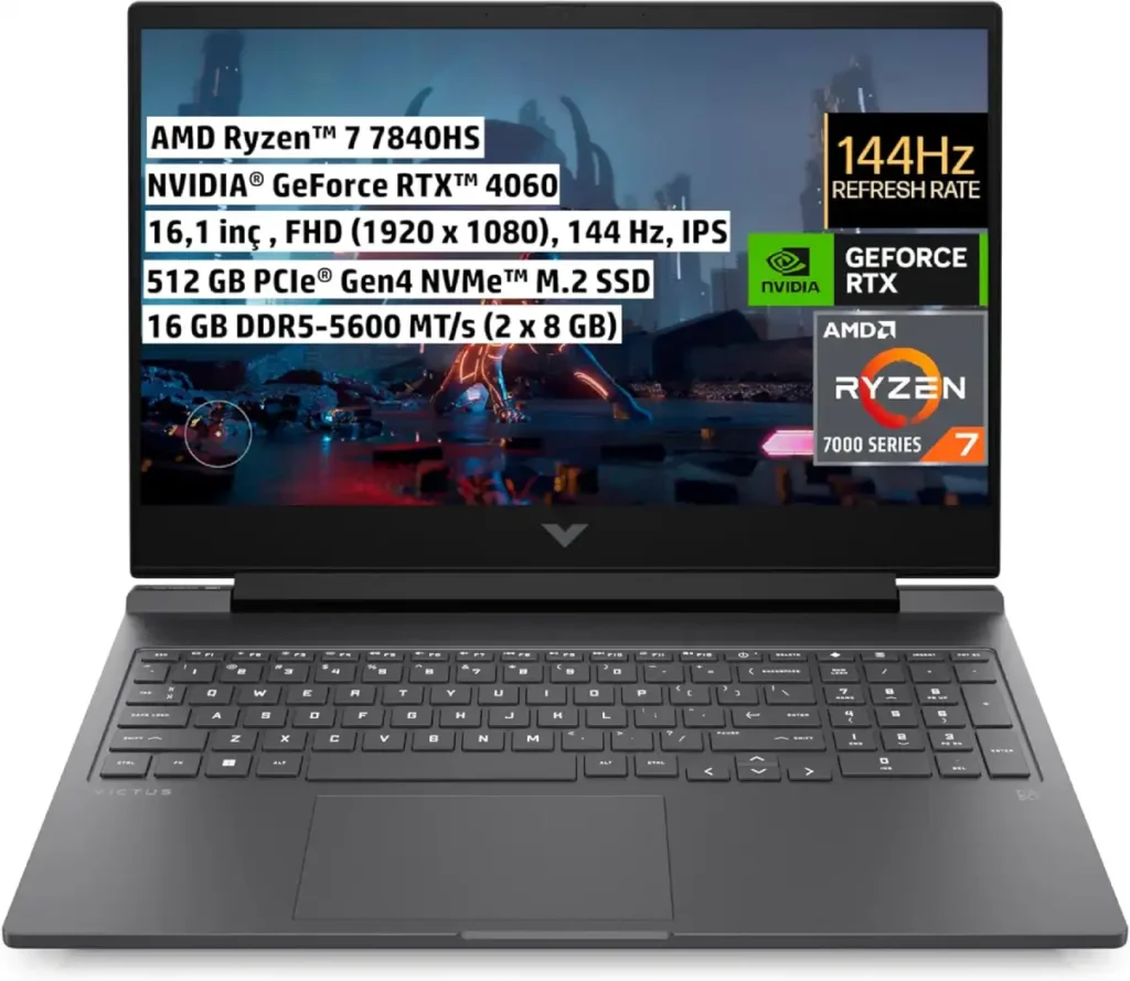 Amazon'da HP Victus Oyuncu Laptoplarında %20'ye Varan İndirim Başladı! - Öne Çıkan İndirimleri Listeledik! - (21 Temmuz) 7 HP Victus 7Z577EA