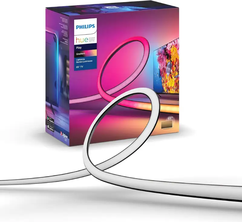 Amazon Prime İndirimlerinde 100+ Ürün İnceledim, En İyi Teknolojik Fırsatları Listeliyorum! 8 Philips Hue Lightstrip Gradient TV 65_ Akıllı Renkli LED Şerit Aydınlatma