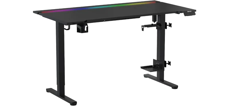 En İyi Oyuncu Masası Hangisi? Odasını Yeniden Düzenlemek İsteyenler İçin Oyuncu Masası Önerisi! 3 Exvega Nexus Yükseklik Ayarlanabilir RGB Oyuncu Masası