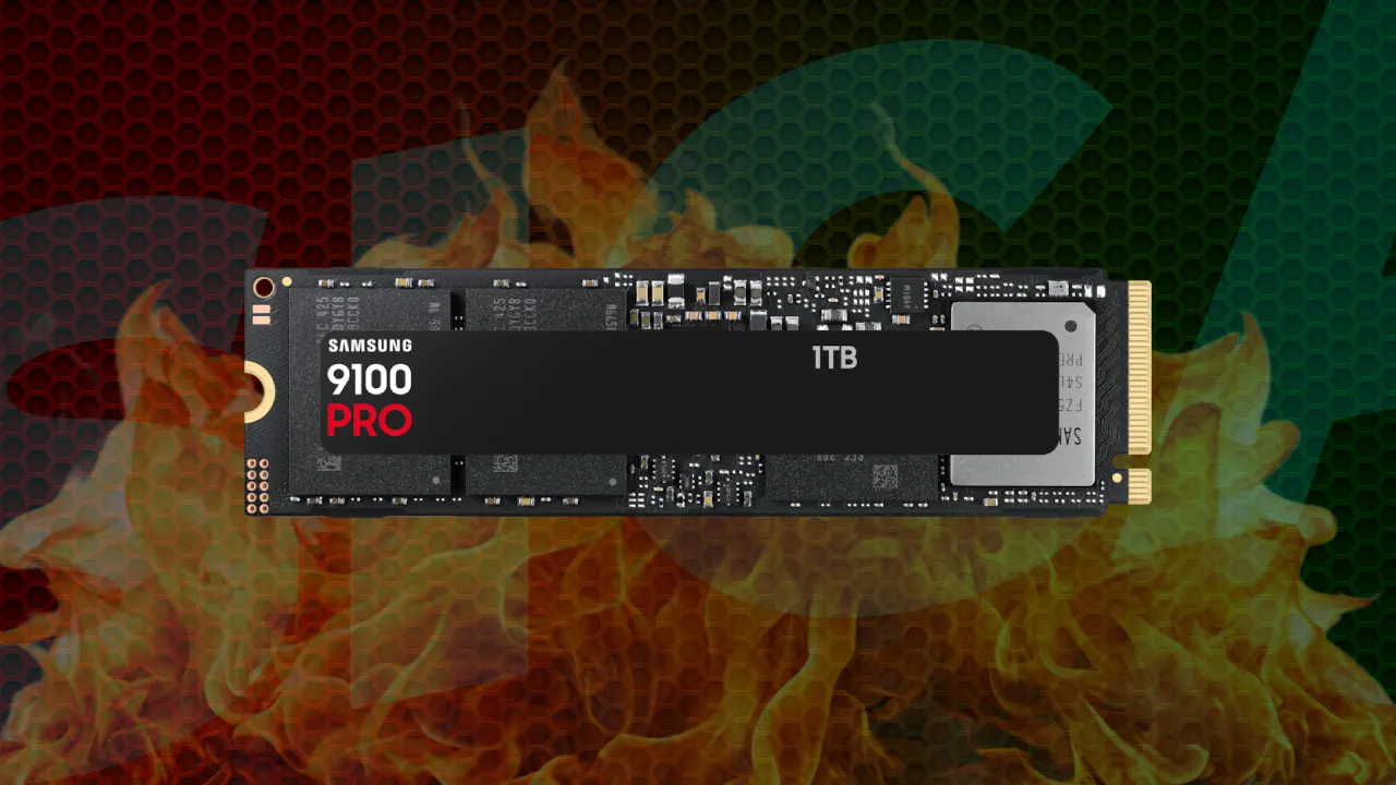 SSD Ömrünü Uzatmak İçin Dikkat Etmeniz Gereken 6 Madde: SSD Ömrü Nasıl Uzatılır? 5 Arka planında alev görseli olan Samsung model bir M.2 SSD