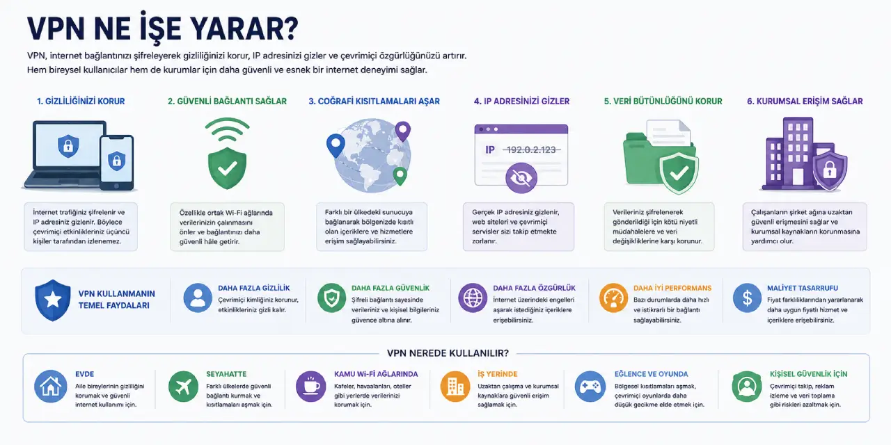 VPN kullanmanın avantajları
